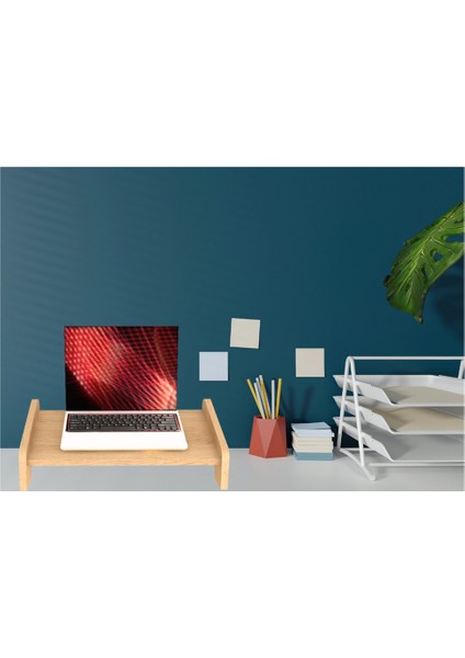 Ahşap Laptop -Notebook Standı – Ergonomik Masaüstü Yükseltici & Organizer