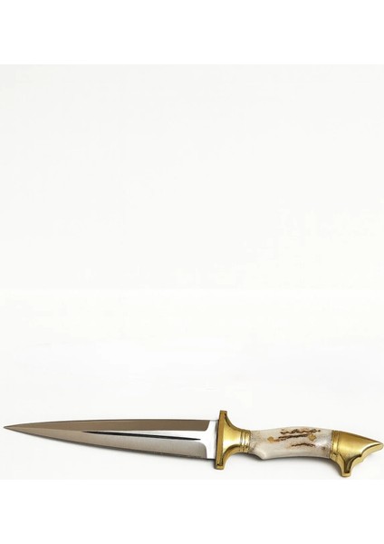 Premium Dev Boy Çerkez Model Geyik Boynuz Kurt Başlık (Kılıf Hediyeli)