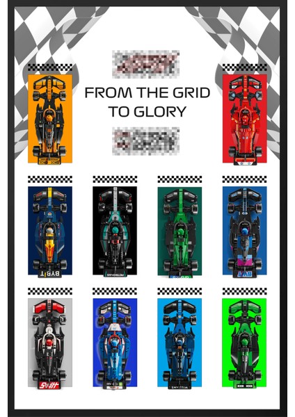 LEGO Speed Champions All In One Çerçeveli Tablo