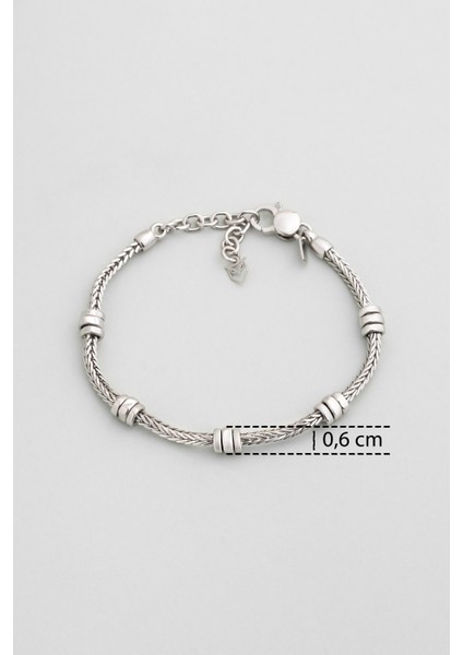 Leonidas Italyan 21 cm Gümüş Erkek Zincir Bileklik modelleri