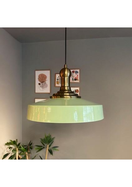 Açe Mint Tekli Eskitme Uzun Tokmak Başlık Avize Retro Sarkıt Ofis Showroom Salon Mutfak Avizeleri modelleri