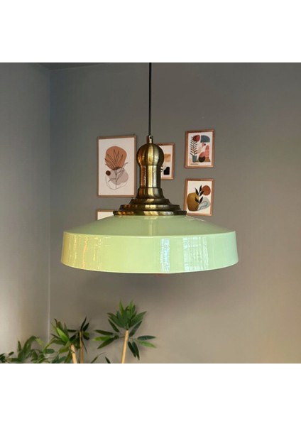 Açe Mint Tekli Eskitme Uzun Tokmak Başlık Avize Retro Sarkıt Ofis Showroom Salon Mutfak Avizeleri fırsatları