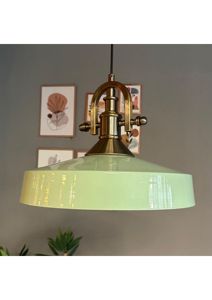 Açe Mint Tekli Gemici Eskitme Başlık Avize Retro Sarkıt Ofis Showroom Salon Mutfak Avizeleri