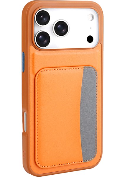 iPhone 17 Pro Max Kılıf Kartlıklı X-Kart Silikon Kapak