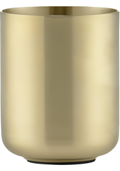 Ume Diş Fırçası Kupası Mat Pirinç 10,3 cm - Çap:8,3 cm