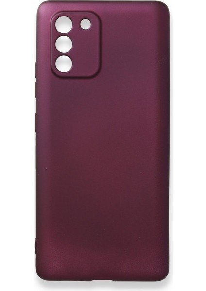 Samsung Galaxy A91 Kılıf Esnek Yapılı First Silikon Kapak