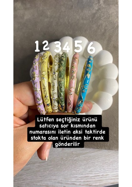 Mineli Bileklik Kelepçeli Kadın Çelik