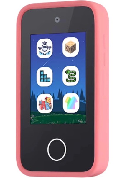 Buğz Telefon Modelli Çocuk Dijital Fotoğraf Makinası Çift Kameralı Dokunmatik Ekran 2.0 Ekran