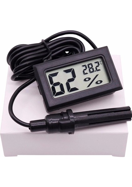 Buğz Robot Elektronik Dijital Ekran Sıcaklık ve Nem Ölçer - Termometre Higrometre Kuluçka