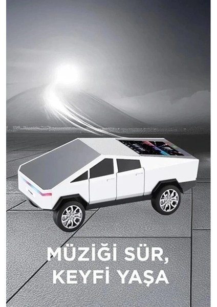 Buğz D68 Cyber Model Araba Tasarımlı Bluetooth Hoparlör 15W Güçlü Ses Rgb LED /tws/usb Beyaz fırsatları