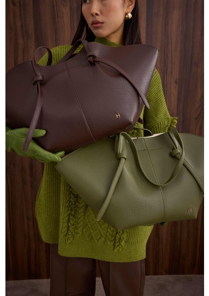 Maxi Shopper Çanta Acı Kahve fırsatları