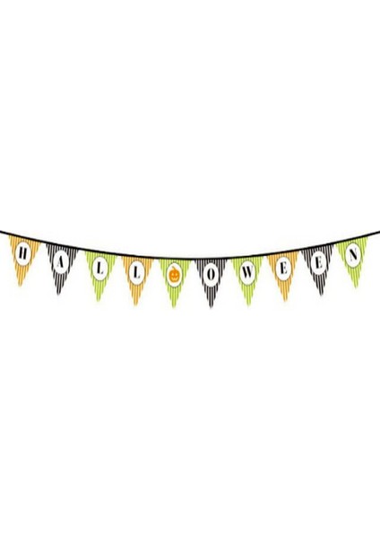 Cadılar Bayramı Kabak Temalı Halloween Yazılı Banner Süs Flama 3 Metre fiyatları