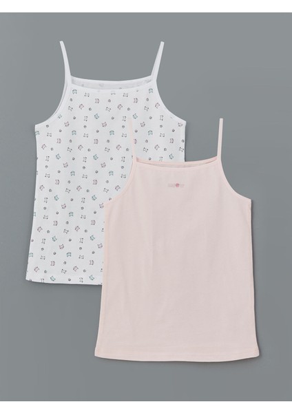 Yeni Sezon Kare Yaka Kız Çocuk Atlet 2'li