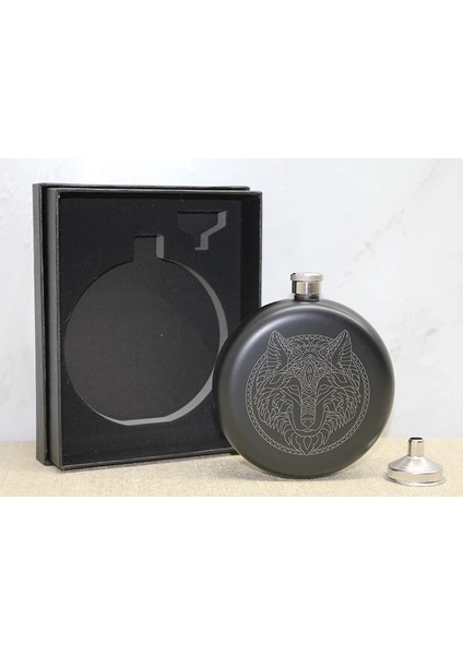 Buğz Kurt Motifli Hunili Matara Seti ALK3895