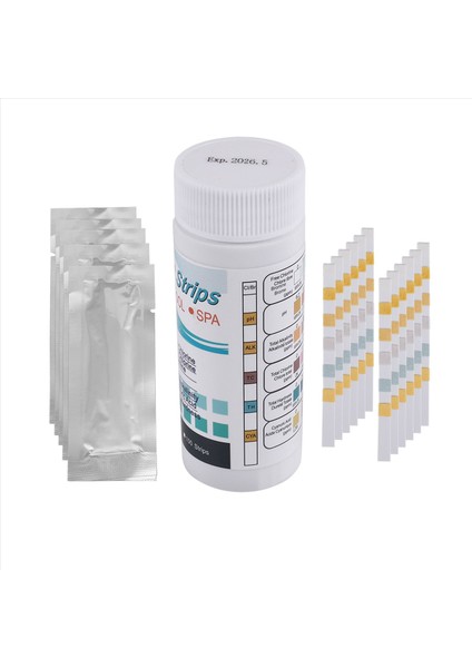 6'sı 1 Arada Yüzme Havuzu Ph Test Kağıdı Kalıntı Klor Test Şeridi (Yurt Dışından) fiyatları