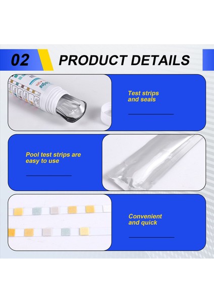 6'sı 1 Arada Yüzme Havuzu Ph Test Kağıdı Kalıntı Klor Test Şeridi (Yurt Dışından) indirimleri