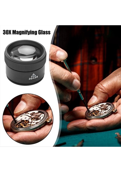 Hassas Işler Için 30X 36MM Büyüteç K9 Optik Lens Büyüteci (Yurt Dışından) indirimleri