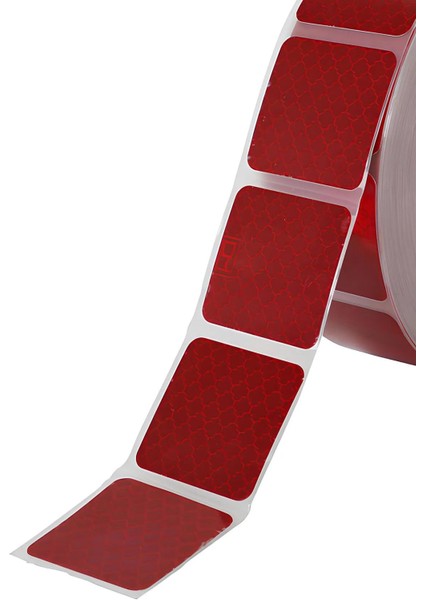 Tüvtürk Onaylı 5 Metre Kırmızı Parçalı Reflektörlü Reflektif Fosforlu Şerit Bant Kesikli Ikaz Bandı fiyatları