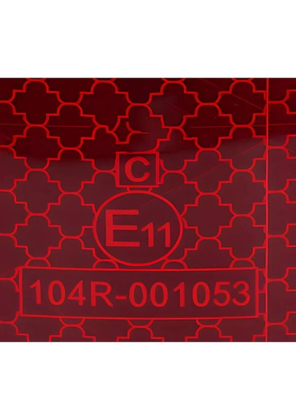 Tüvtürk Onaylı 5 Metre Kırmızı Parçalı Reflektörlü Reflektif Fosforlu Şerit Bant Kesikli Ikaz Bandı fırsatları