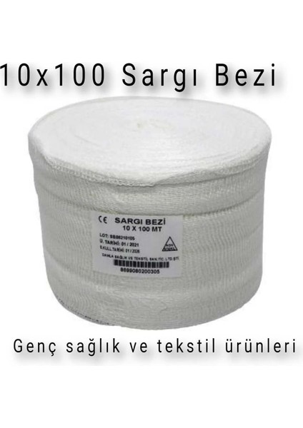 Rulo Sargı Bezi 10 cm x 100 Metre 5 Adet