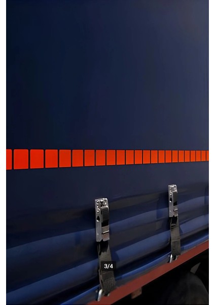 Tüvtürk Onaylı 5 Metre Kırmızı Parçalı Reflektörlü Reflektif Fosforlu Şerit Bant Kesikli Ikaz Bandı indirimleri