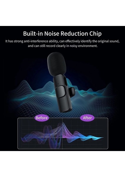 Buğz Lightning Girişli Iphone Uyumlu Ikili Kablosuz Yaka Mikrofonu Youtube Facebook Tiktok Vlog indirimleri