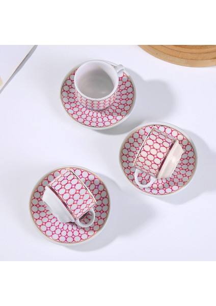 6'lı Porselen Fincan Takımı Seti