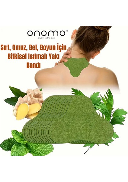 Health Sırt, Omuz, Bel, Boyun, Fıtık Için Bitkisel Isıtmalı Yakı Bandı 5 Adet