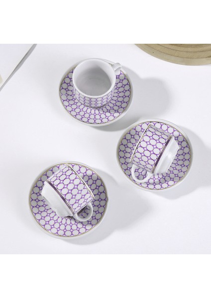 6'lı Porselen Fincan Takımı Seti