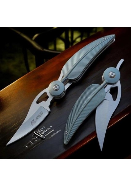 Knife Kızılderili Tüy Çakı Yeşil