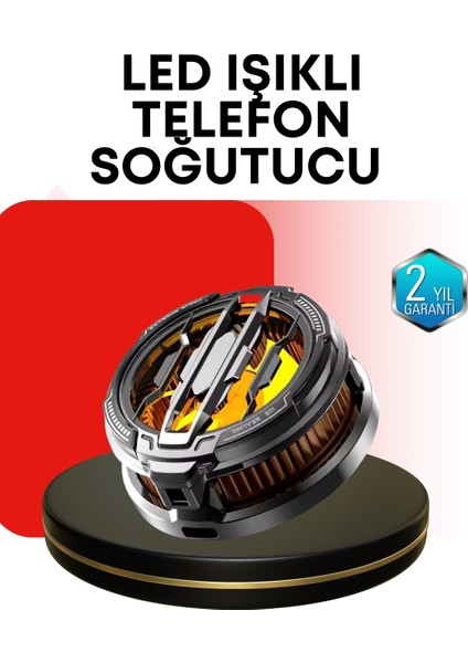 Buğz Rgb Işıklı Sessiz Fanlı Telefon Soğutucu
