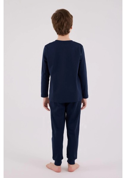 U.s. Polo Assn Uzun Kol Pijama Takım US2220-4 Lacivert fırsatları