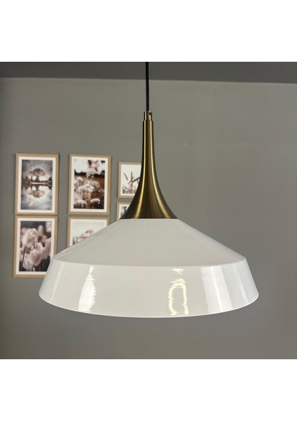 Lema Beyaz Tekli Avize Eskitme Külah Başlık Sarkıt Lamba Restoran Cafe Salon Avizeleri fiyatları