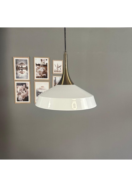 Lema Beyaz Tekli Avize Eskitme Külah Başlık Sarkıt Lamba Restoran Cafe Salon Avizeleri indirimleri