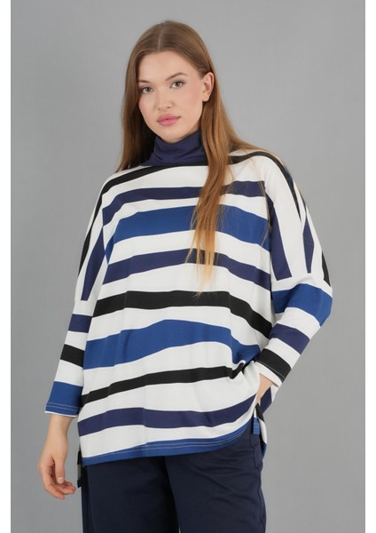 Boğazlı Ince Triko Salaş Kazak