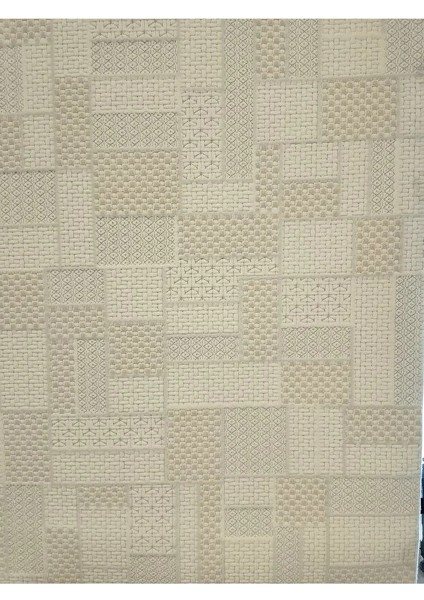 Moda 1134 Bej Modern Tasarım Dekoratif Polyester Yolluk Salon Mutfak Halısı fırsatları