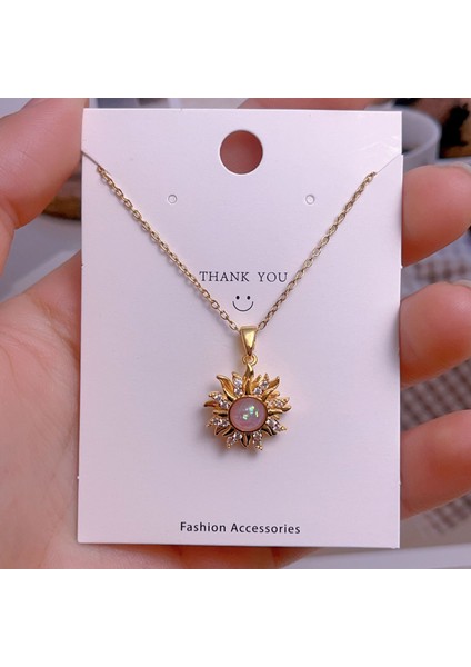 Yeni Titanyum Çelik Köprücük Kemiği Zinciri Dönen Kolye Kolye Kadın Yüz Aksesuarlı (Yurt Dışından)