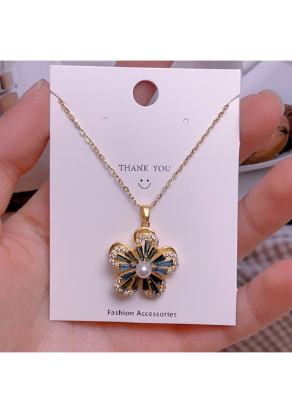 Yeni Titanyum Çelik Köprücük Kemiği Zinciri Dönen Kolye Kolye Kadın Yüz Aksesuarlı (Yurt Dışından)