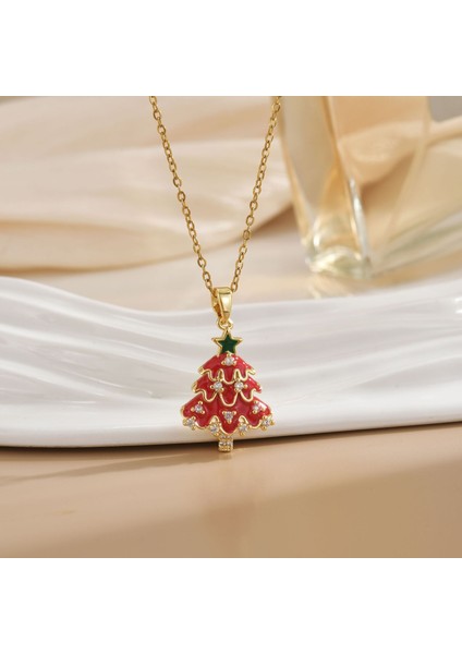 Yeni Titanyum Çelik Kolye Kadın Mizaç Mikro-Set Zirkonya Kişilik Kıdemli Köprücük Kemiği Duygusu Zincir Takı (Yurt Dışından)