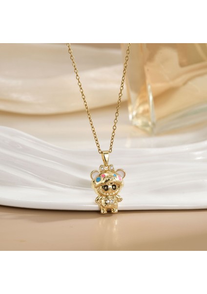 Yeni Titanyum Çelik Köprücük Kemiği Zinciri Dönen Kolye Kolye Kadın Yüz Aksesuarlı (Yurt Dışından)