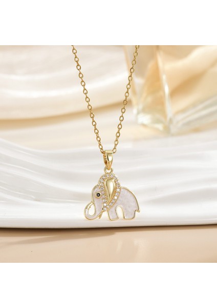 Yeni Kıdemli Işık Duygusu Lüks Mikro Set Zirkonya Bakır 18 Ayar Altın Kaplama Kolye Kolye Köprücük Kemiği Zinciri Takı ile Kadın Moda (Yurt Dışından)