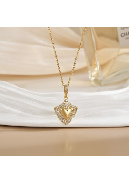 Yeni Kadın Yıldızlar ve Ay Köprücük Kemiği Zinciri Titanyum Çelik Renk Kaybetmez Çok Yönlü Kişilik Tasarım Duygusu Boyun Zinciri Hafif Lüks Stil (Yurt Dışından)