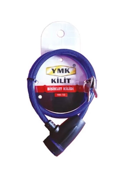 Buğz Eco Lounge Ymk Eko Çelik Halatlı, Izoleli Bisiklet Kilidi - 8mm, 65 cm