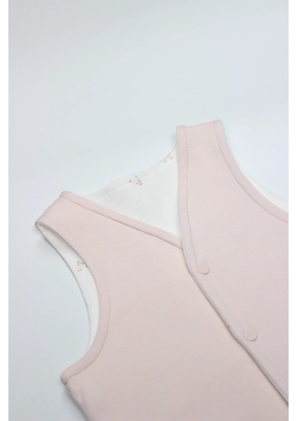 Grow In Love Çift Taraflı Bebe Yelek 18102 Pembe Ekru fiyatları