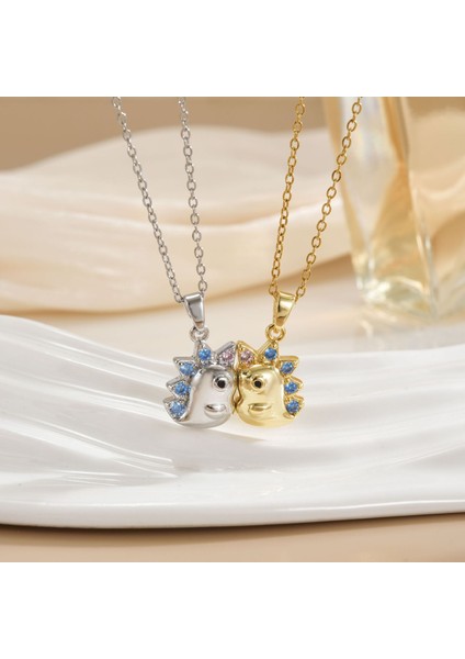 Yeni Kolye Kadın Moda Yüz Köprücük Kemiği Zinciri ile Kore Mizaç Kolye Kadın Diy Aksesuarları (Yurt Dışından)