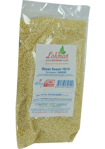 Susam Beyaz 100 gr Paket modelleri