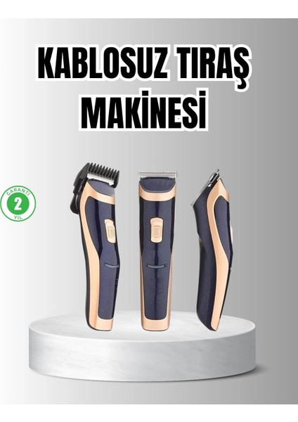 Buğz Unisex Şarjlı Saç ve Sakal Tıraş Makinesi – Ayarlanabilir Tarak Başlıkları, Sessiz Motor