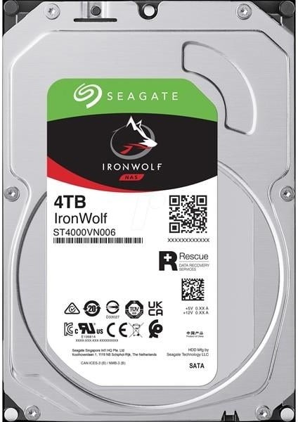 3.5" 4tb Ironwolf ST4000VN006 5400 Rpm 256MB Sata-3 Nas Diski fiyatları