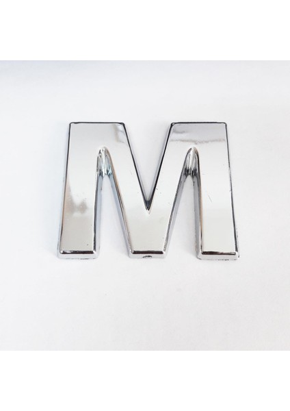 Cemax M Harfi 3,75 cm Krom Yapışkanlı