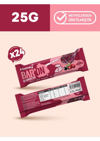 Baron Orman Meyveli Pirinç Patlaklı Bar | Sağlıklı Atıştırmalık – Vegan, Glutensiz (25GR x 24 Adet) fiyatları